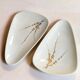 Duo de raviers porcelaine Royal Limoges vintages forme libre