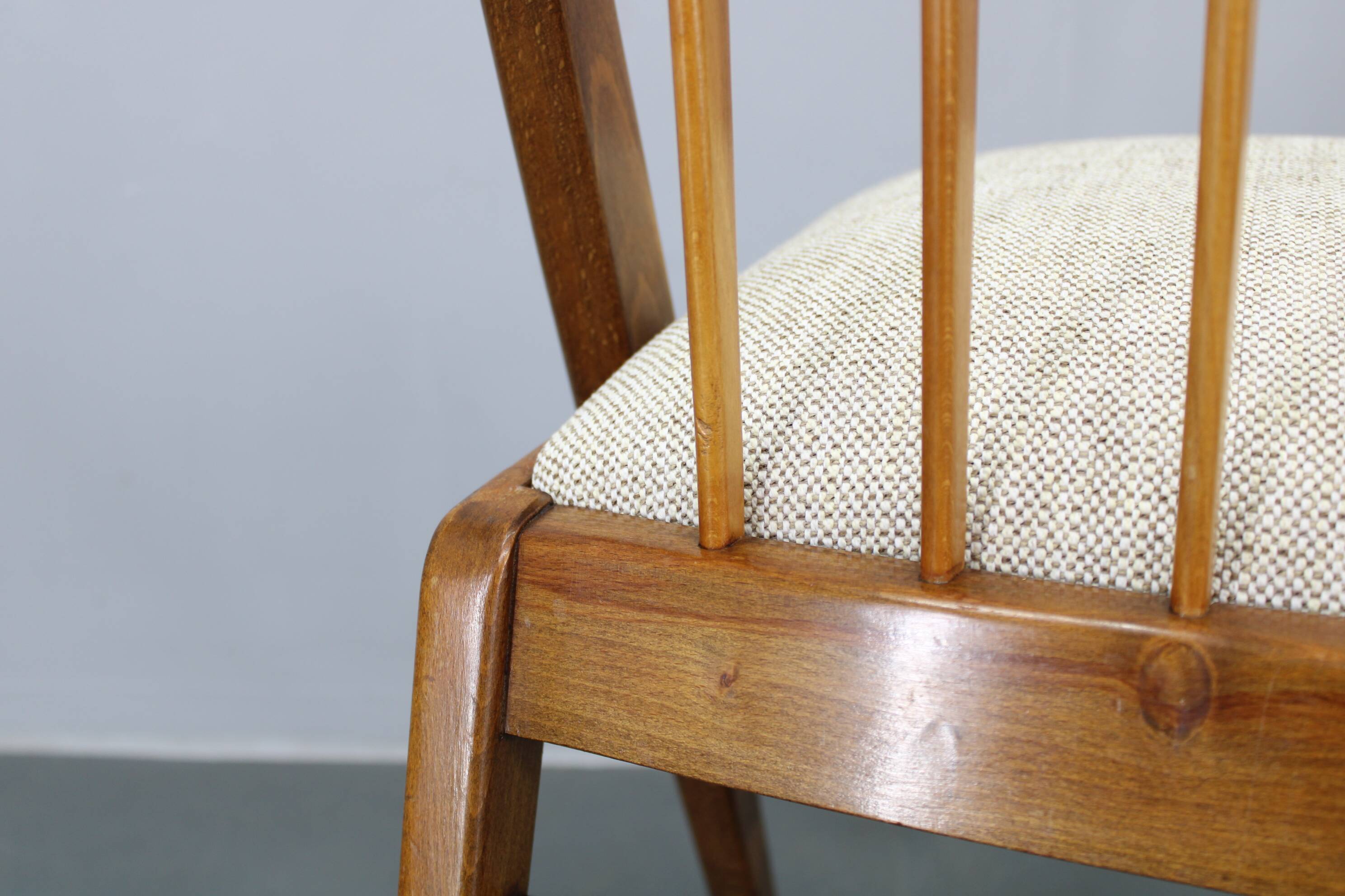 1970s Set of Four Beech Dining Chairs, West Germany