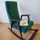 Chaise à bascule vintage des années 50.