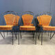 Wicker chairs by Frederick Weinberg, 1960s, set of 6