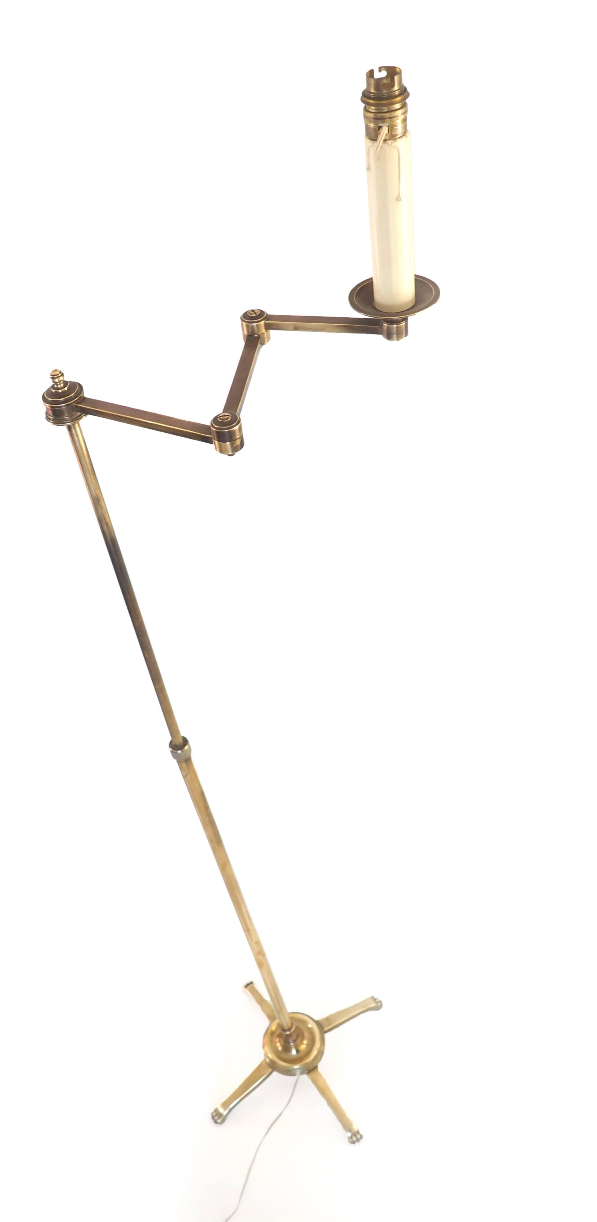 Lampadaire télescopique en bronze
