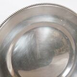Round table service table tray Silver metal punch WMF