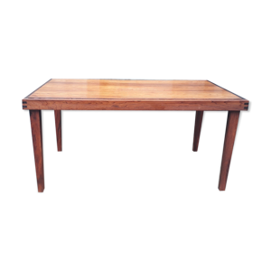 Table basse teck et palissandre