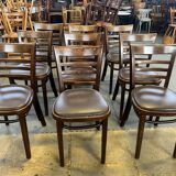 Set of 9 Hutten bistro chairs