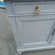 Parisian buffet old gray patina 2 doors 2 drawers