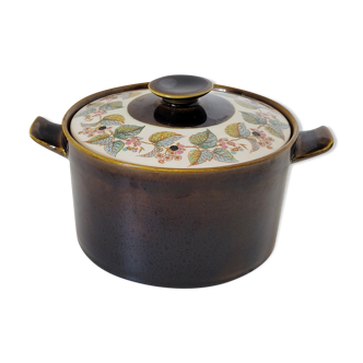 Pot couvert en céramique vintage