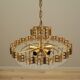 Brass chandelier, Danish design, 1970s, produced in Denmark