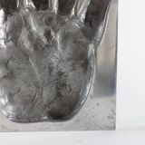 Aluminium sculpture of the protophotographic artwork by Ron Adzak.