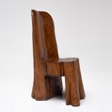 Hand-carved Chair in Solid Hardwood