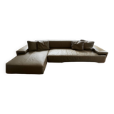 Moroso Lowland leather sofa
