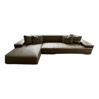 Moroso Lowland leather sofa