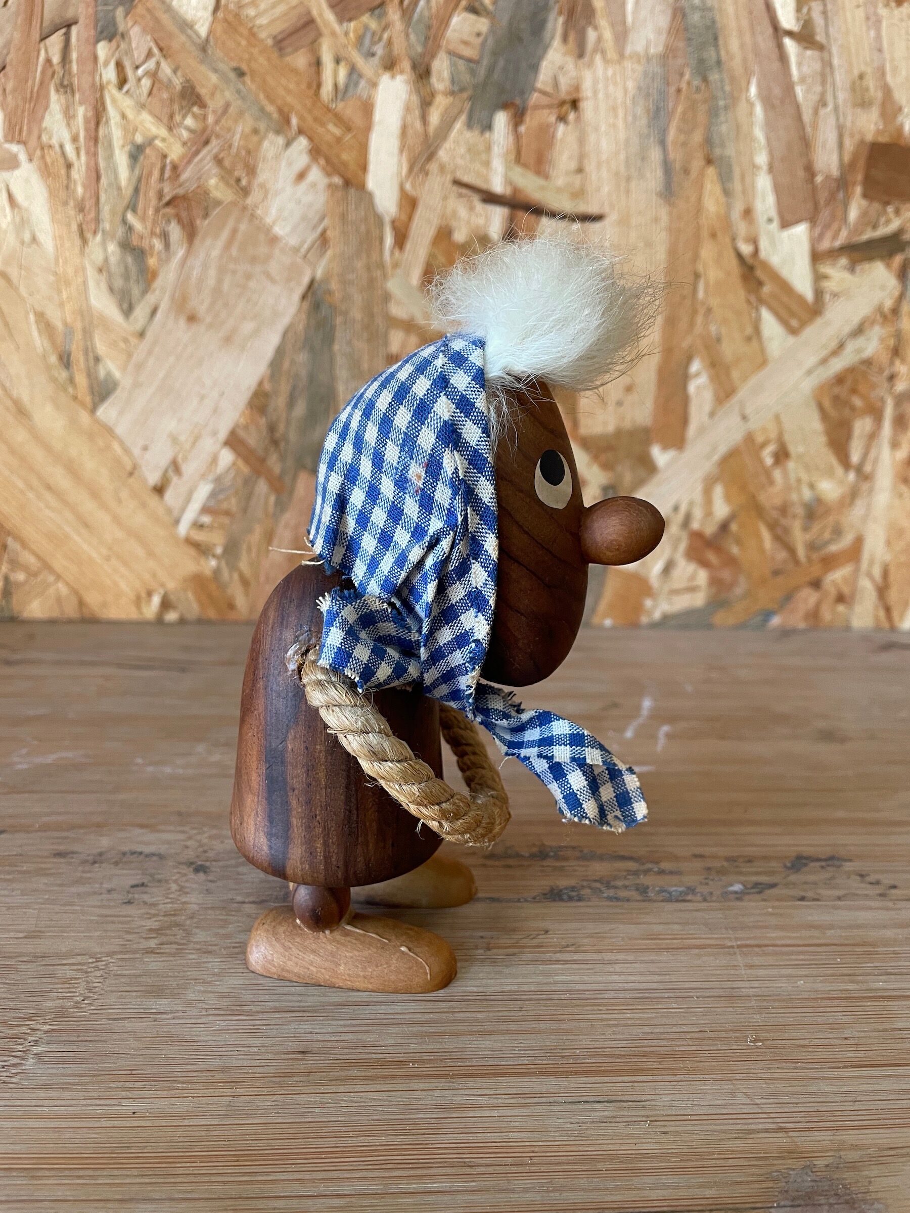 Scandinavian teak figurine