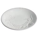 Art Deco White Earthenware Mermaid Bowl "300" by Mari Simmulson for Upsala-Ekeby