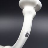 Old white enamelled metal patère