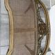 Superb salon bench (basket model) in Louis XVI style.