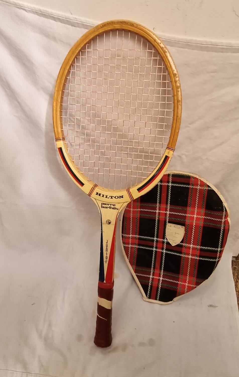 Vintage Hilton Pierre Barthes tennis racket