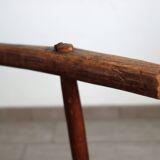 Antique brutalist Baoulé African chair