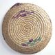 Braided round ethnic tray or wall decoration