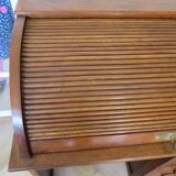 Retro-Desk / counter-American cylinder-mesh oak-1920s/40s