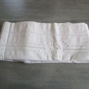 Old sheet 285x230cm - embroidery and embroidery of days