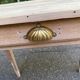 Renovated Parisian desk in raw solid wood 1950 - 80x45cm