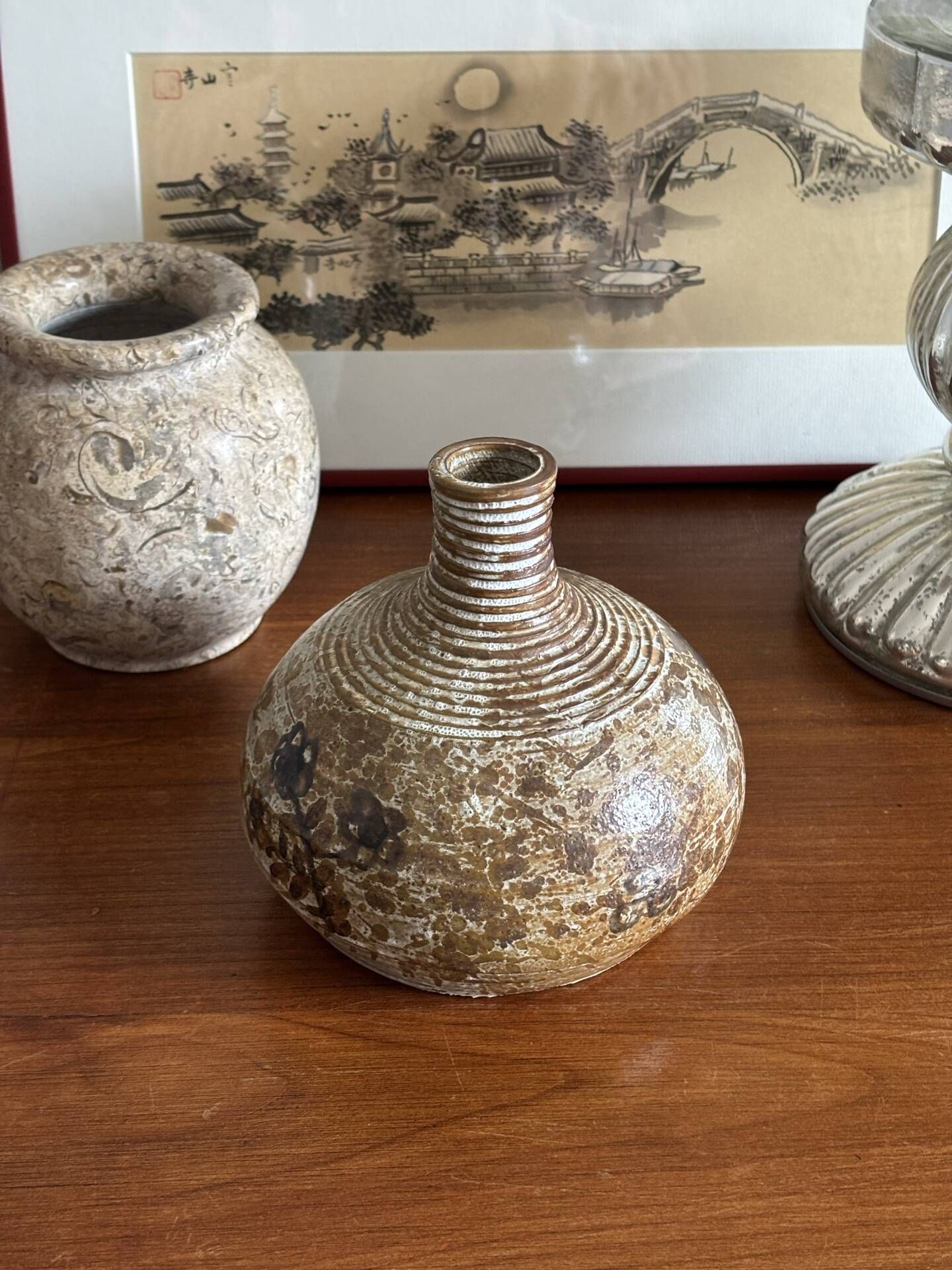 Vase boule en céramique 80’