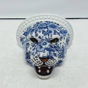 Étagère murale Panther en céramique bleu Delft