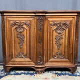 Louis XV style carved walnut chest of drawers