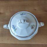 Porcelain sugar bowl with floral decoration