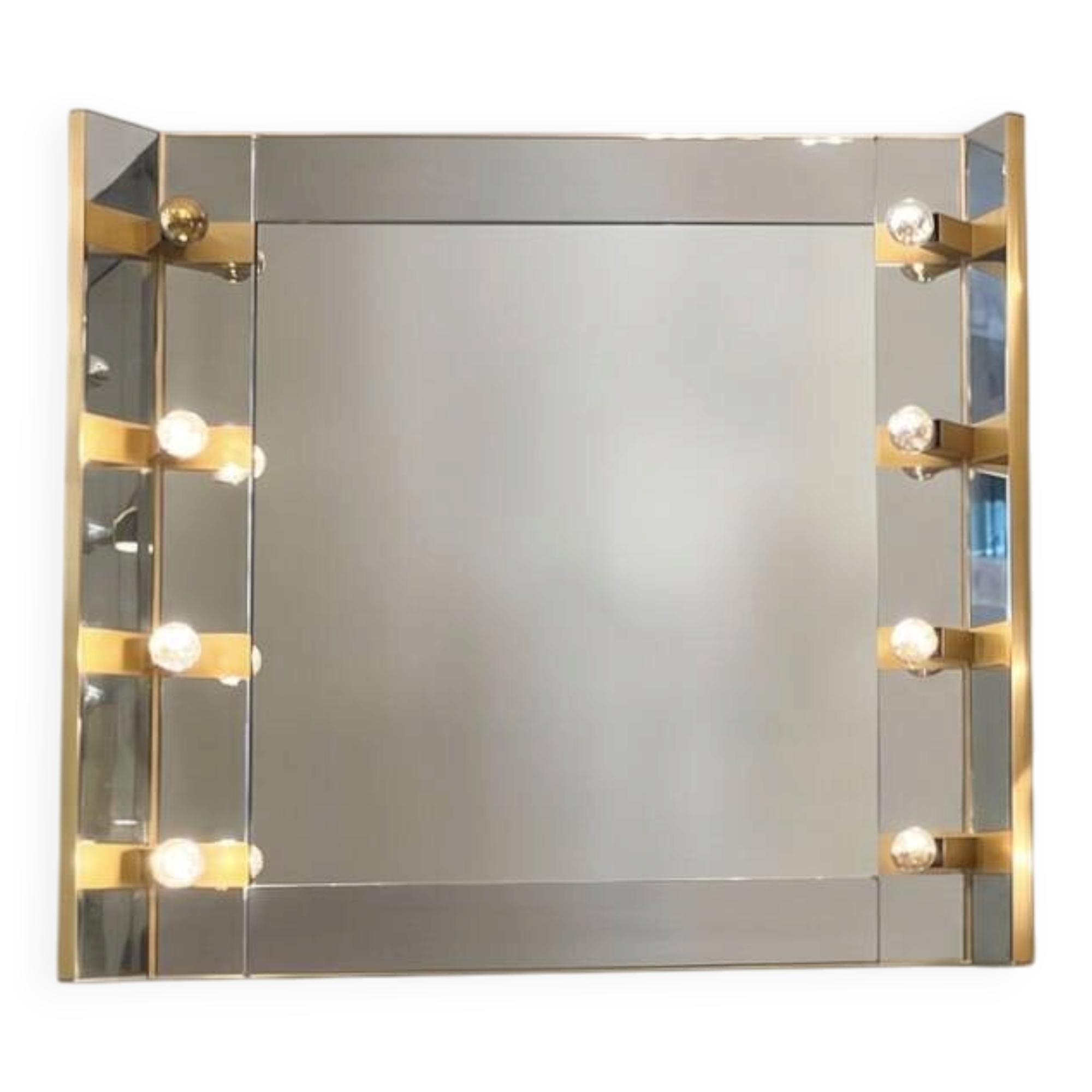 Miroir lumineux Sciolari Italie vers 1970