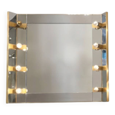illuminated mirror Sciolari Italy circa 1970
