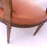 Pair of Louis XVI-style convertible armchairs