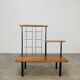 50s asymmetrical plant shelf, teak