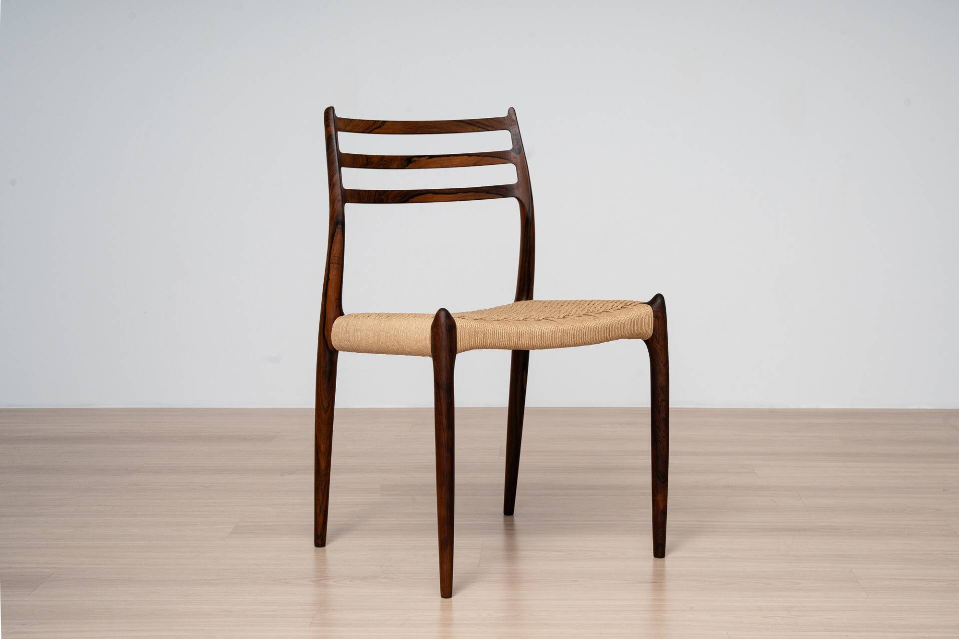 Niels Otto Møller Model 15 Dining Table with Six Model 78 Chairs, J.L. Møll