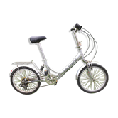 Folding bike aluminum frame, suspended, 6 speeds SHIMANO