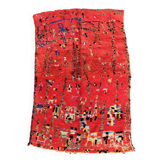 Boujad red Moroccan rug - 214 x 349 cm