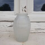 Art Deco vase in frosted glass