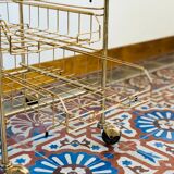 1950 Golden brass paper serving