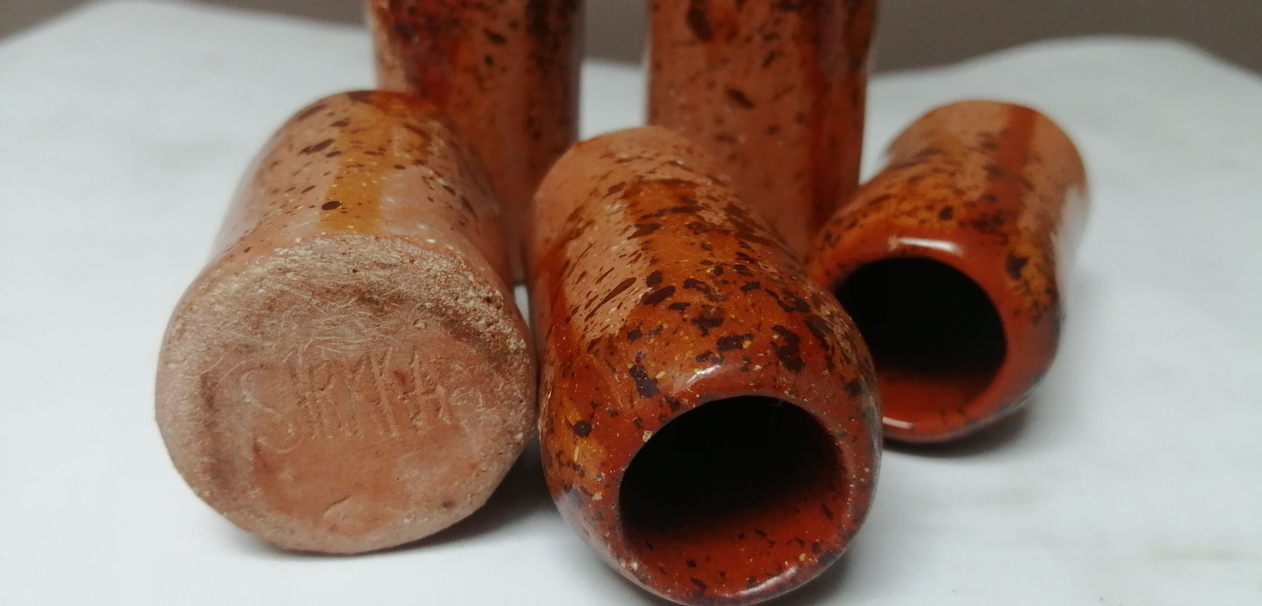 Lot de 5 vases ,pots en grès signée sirkka 78