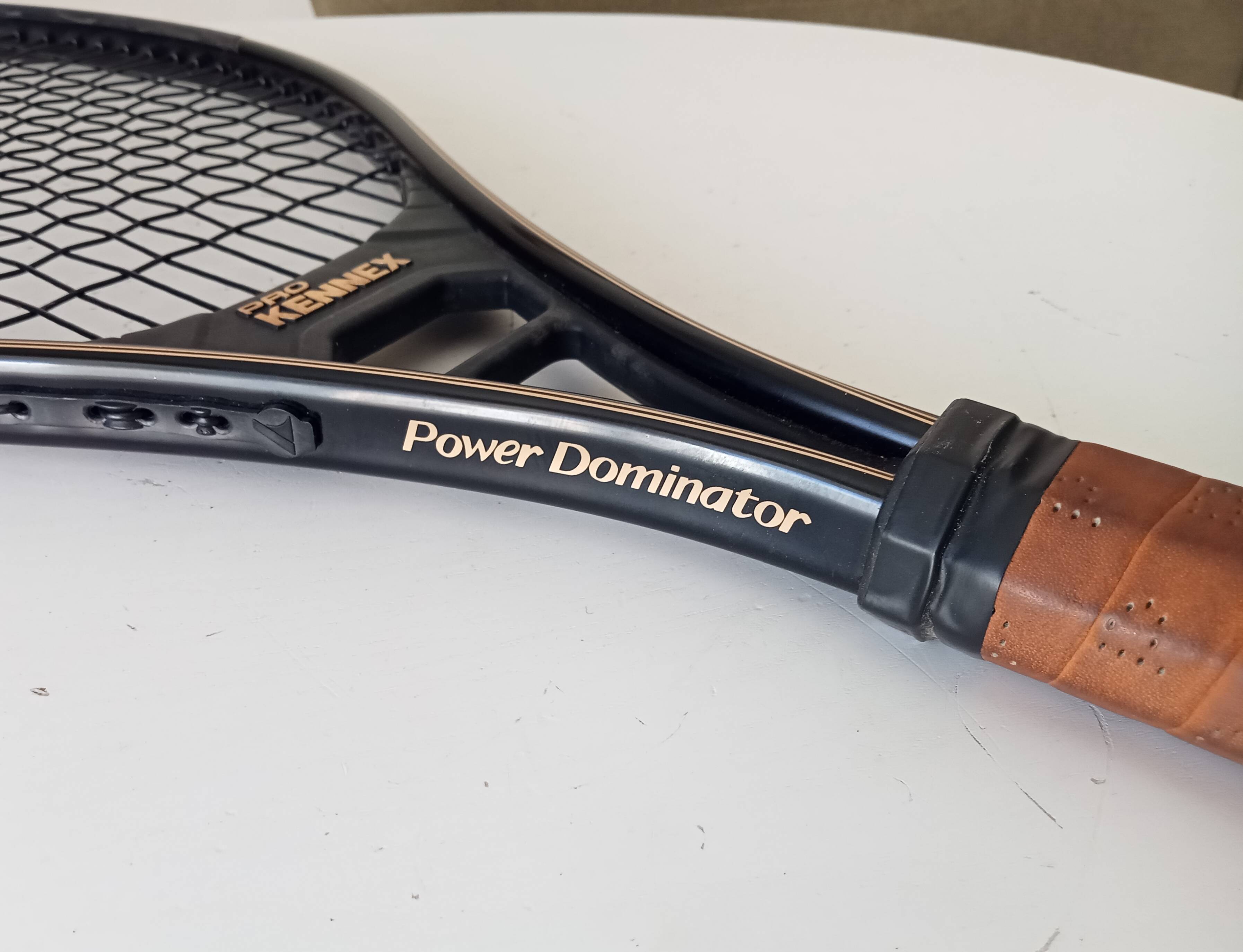 Vintage tennis racket Kennex Power Dominator from the 1980s.