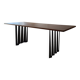 Oak and steel design table