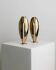 Doré Laiton Vintage Candle Holders – Two 1970s Art Deco Brass Sculptures, Elegant Table Centerpiece