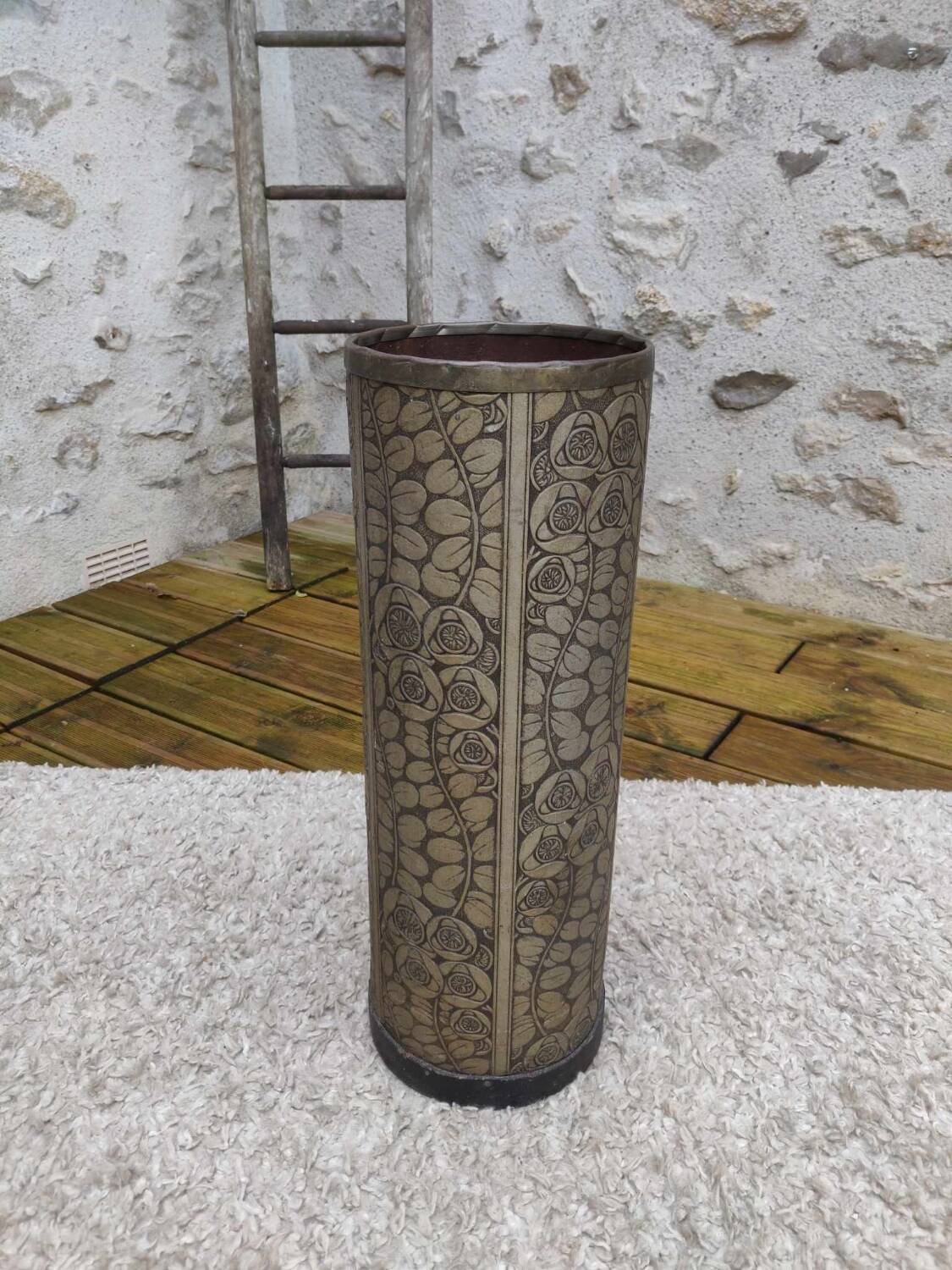 Art deco umbrella stand