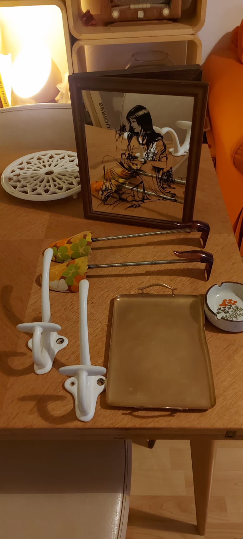 Vintage table square wallet 50s