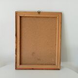 Vintage gold mirror beveled glass 47.5*37.5