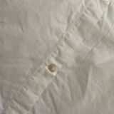 White cotton pillowcase with monogram BC.