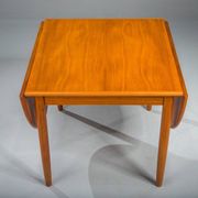 Table pliante danoise en teck moderne du milieu du siècle, années 1960