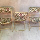 Lafuma folding chairs brass