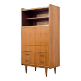 Secrétaire scandinave en teck – design nordique, années 1960