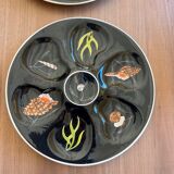 4 Henriot oyster plates